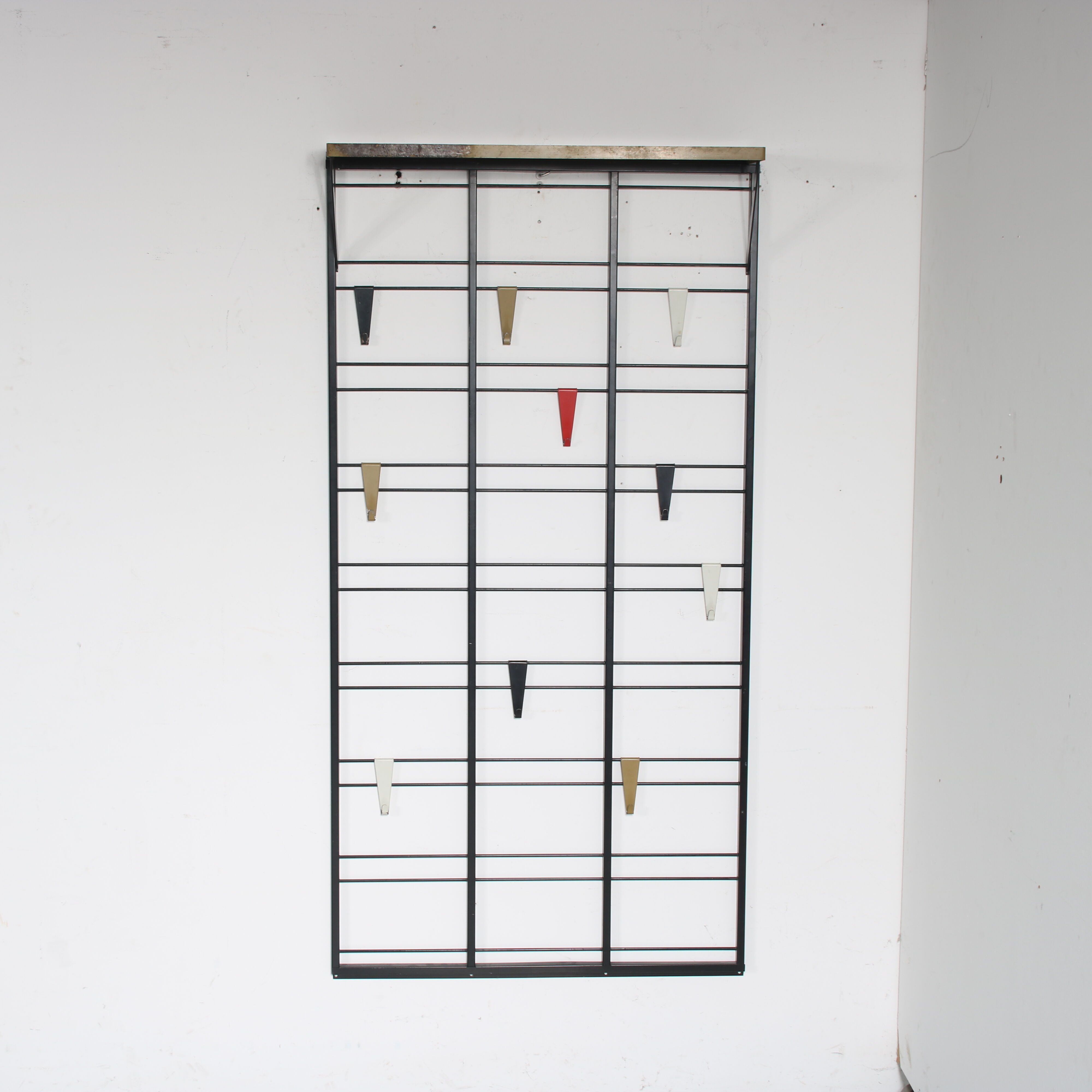 1950s “Tone Ladder” Coat rack by Coen de Vries for Pilastro, Netherlands