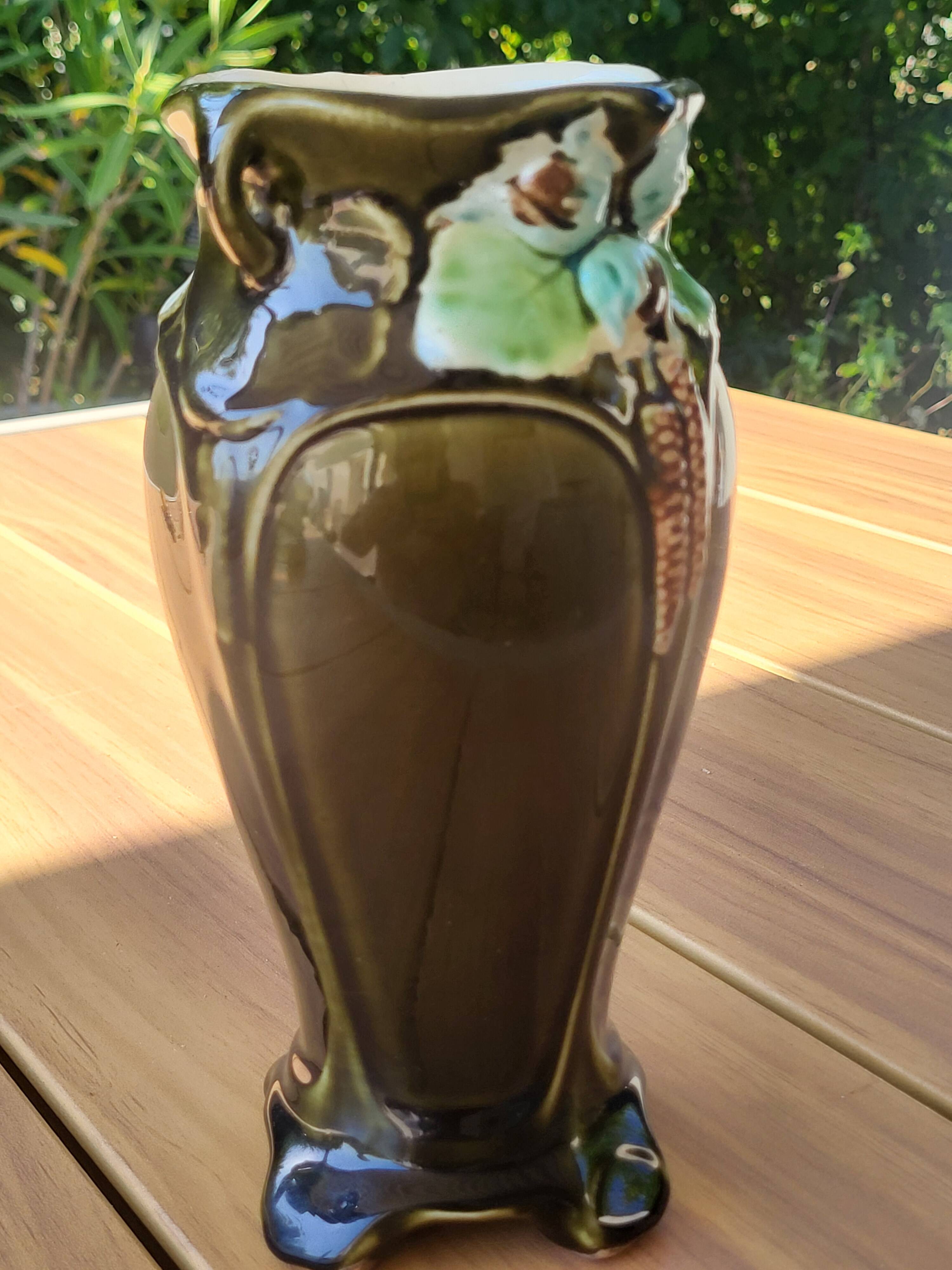 Art Nouveau vase in polychrome glazed ceramic signed De Bruyn – Fives-Li