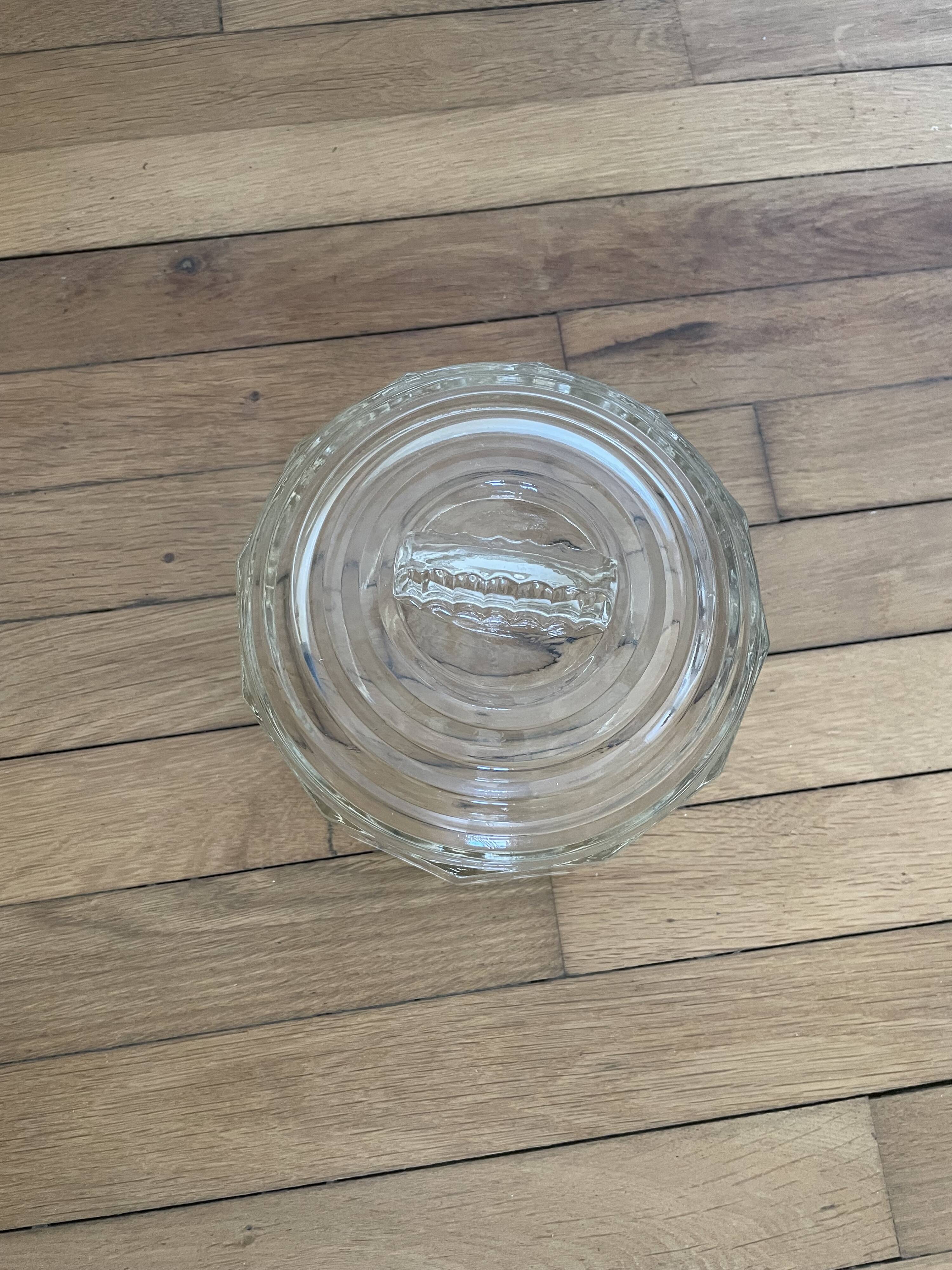 Art Deco glass bell jar 251008