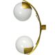 Pair of brass and glass
