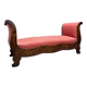 Bench, Mahogany Daybed, Restoration Period, 19th Century