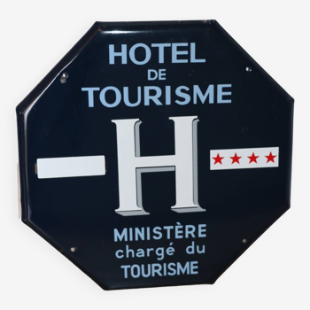 Enameled sign “tourist hotel” 4 stars