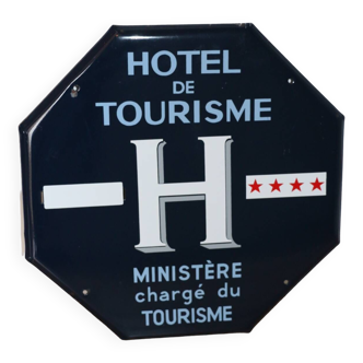 Plaque émaillée « hôtel de tourisme » 4 étoiles