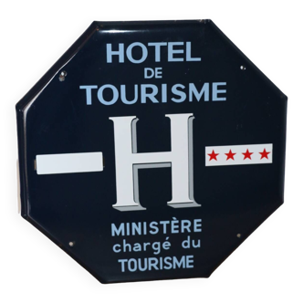 Enameled sign “tourist hotel” 4 stars