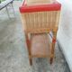 Worker in wicker and rattan scoubidou of the 1960s
