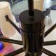 Vintage 9-light pendant light in Perspex