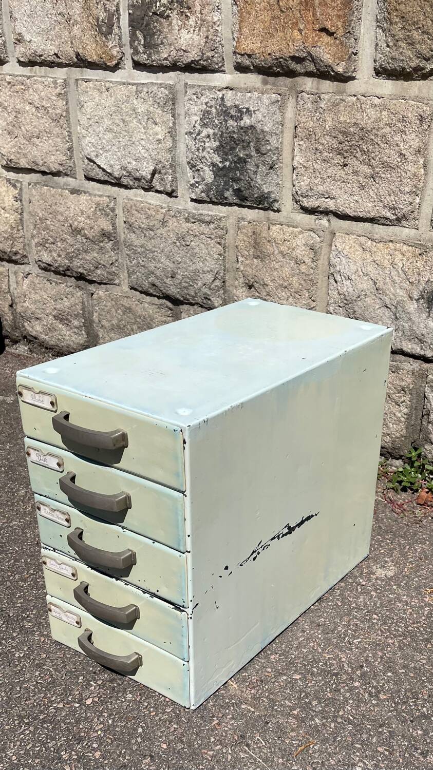 Vintage Metal Drawer Unit