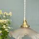 Suspension vintage lampshade in frosted glass (DEP01)