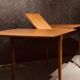 Extendable dining room table model t2 mid-century teak by Tom Robertson for McIntosh 1960s