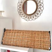 Porte manteau en fer et rotin Jacques Adnet 60s