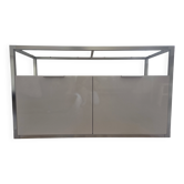 White base buffet with 2 doors - Ligne Roset – Dedicato model by Didier Gomez