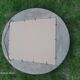 Oval wooden mirror