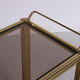 Hollywood Regency trolley with smoked glass