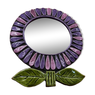 Mithe Espelt flower-shaped mirror