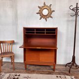Scandinavian teak secretary cabinet