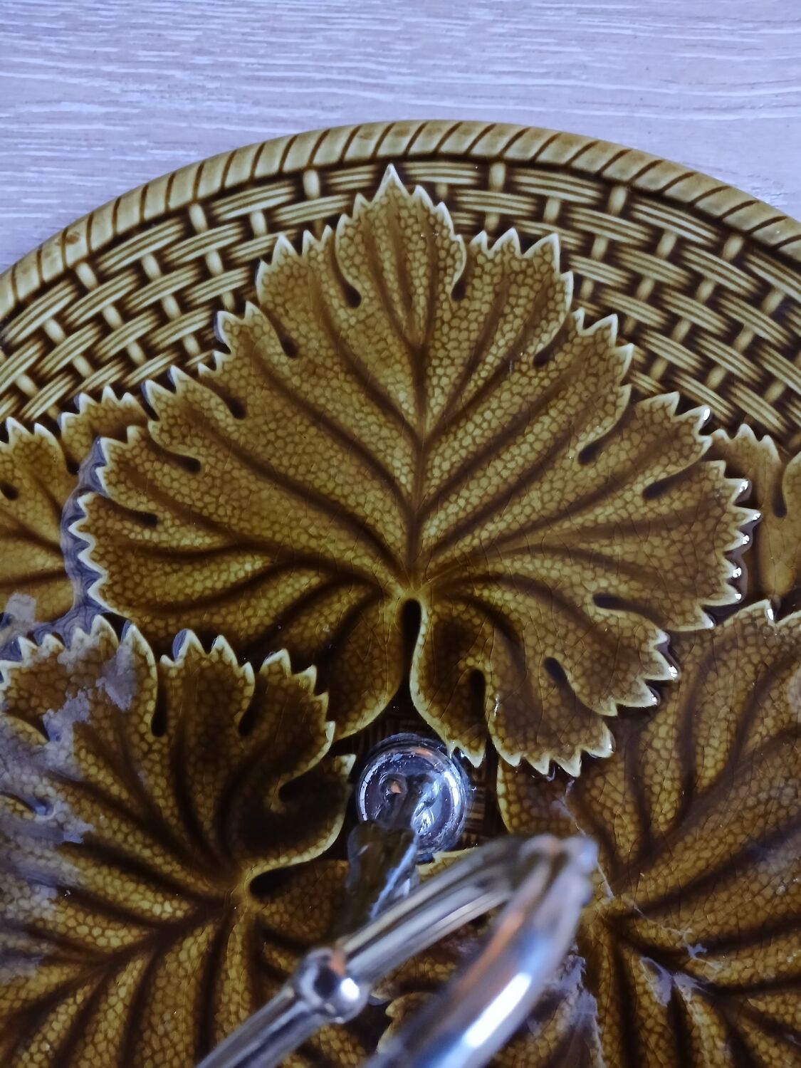 Antique cheese dish Gien