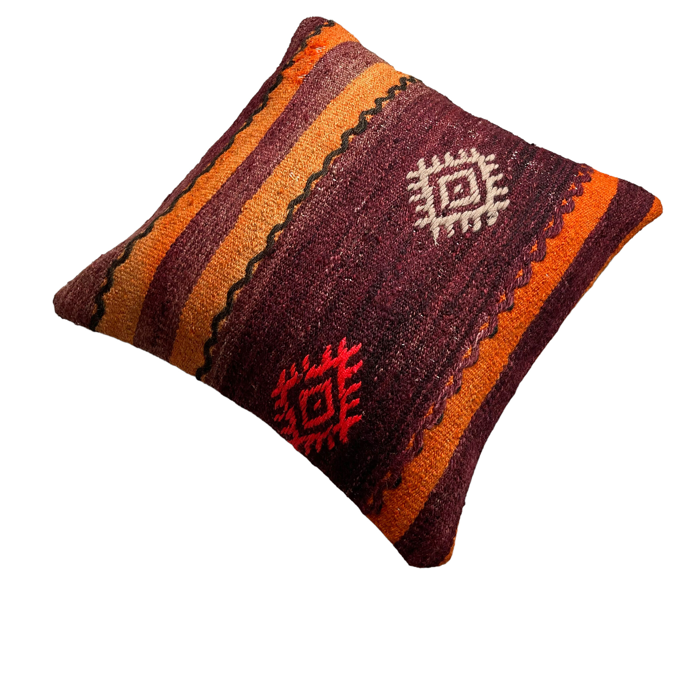 Vintage turkish kilim cushion cover 40 x 40 cm