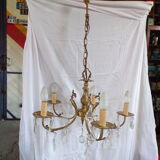 Chandelier has tassels