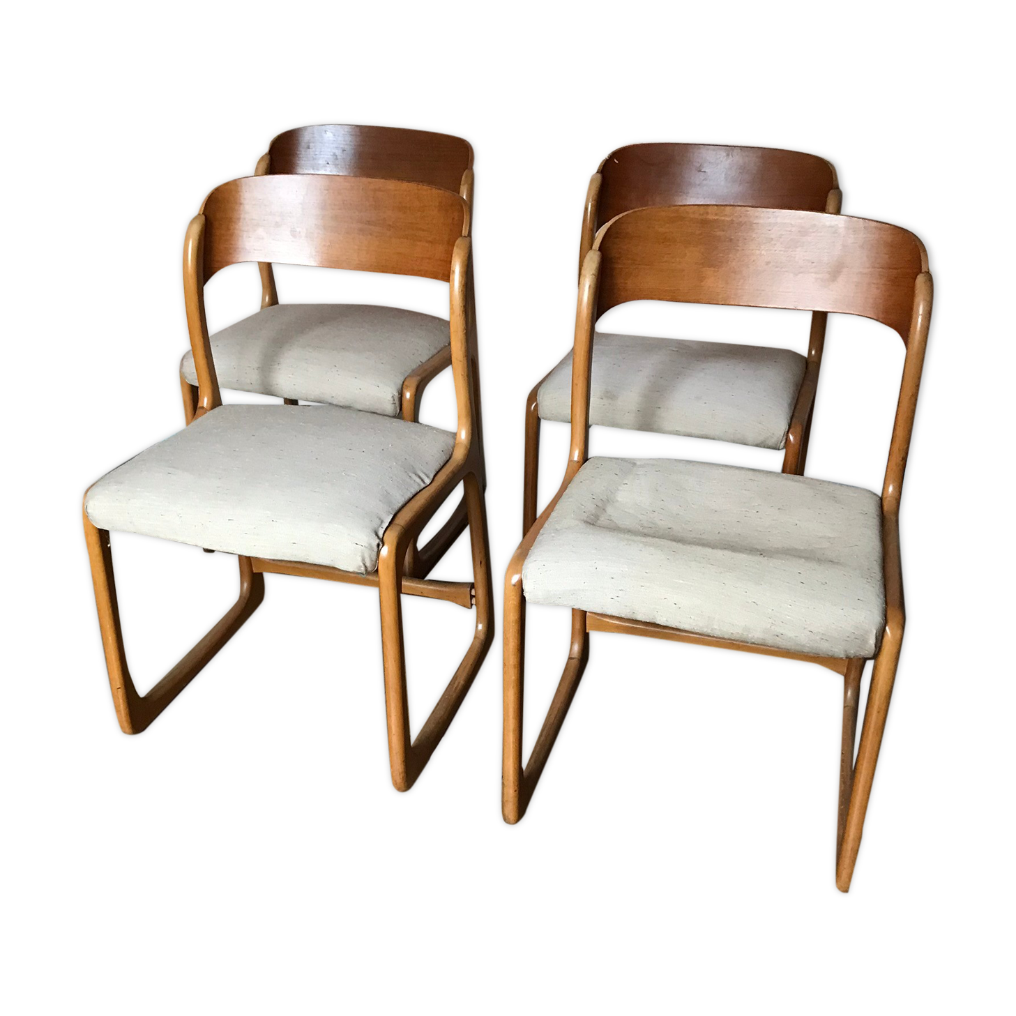 Lot of 4 Baumann chairs