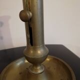 Brass bougeoir with pusher