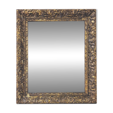 Petit miroir ancien en stuc doré à la feuille d'OR - "Isidore"