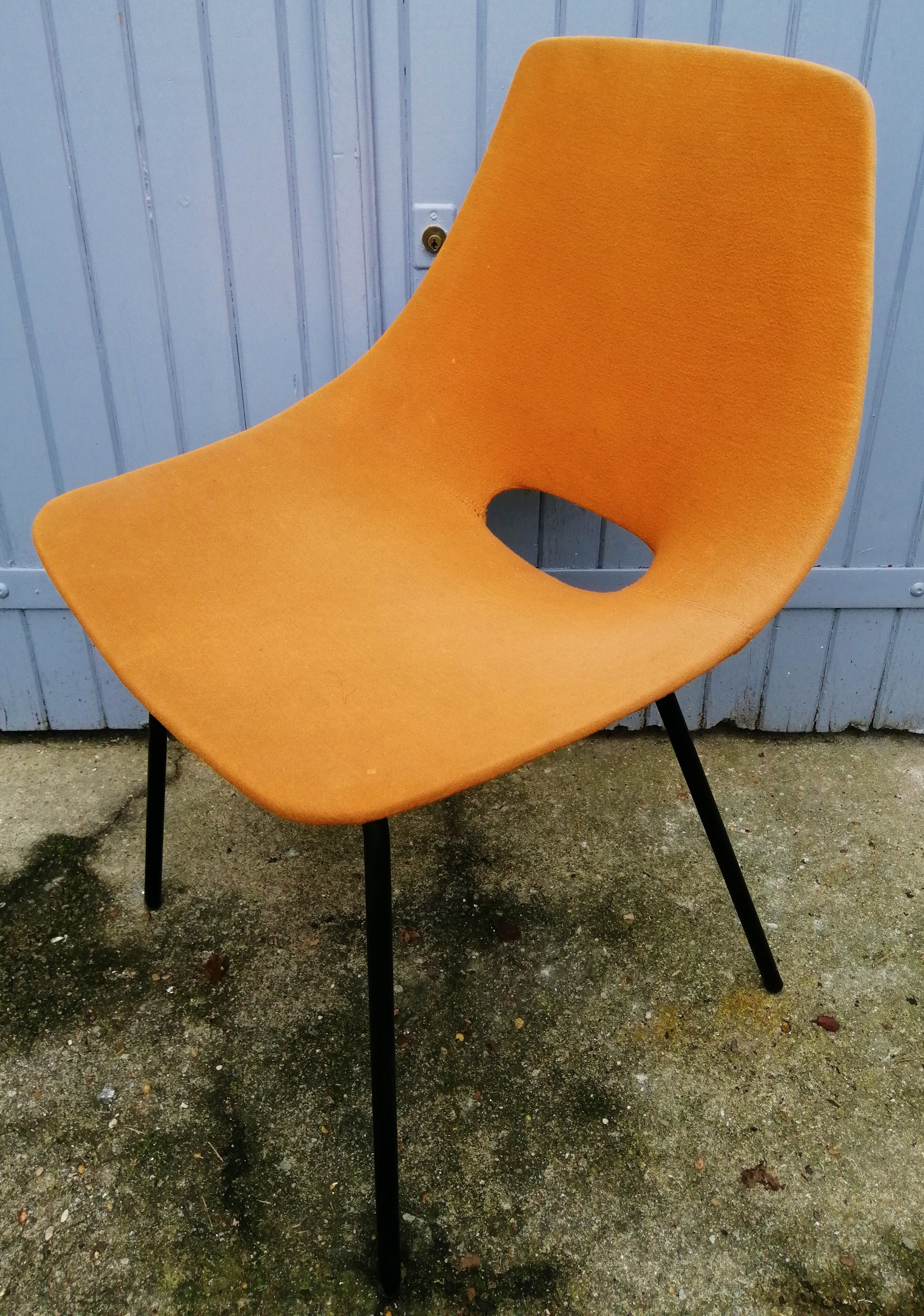 Pierre Guariche's Amsterdam barrel chair edited by Steiner in the 1950s