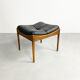 Danish Leather and Rosewood 'Modus' Ottoman by Kristian Vedel, c.1960