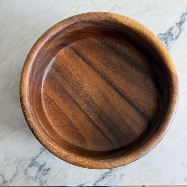 Wooden salad bowl