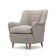 Fauteuil en tissu gris, années 1950