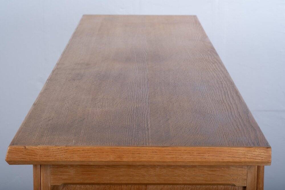 Brutalist Oak Sideboard attributed to Henning Kjærnulf, Denmark, 1960s