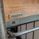 Grange shelf in wood and metal