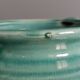 Glazed green-blue ceramic vase
