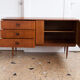 Teak and brass 140cm