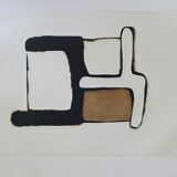 Conrad Marca-Relli Composition 9, 1977. Etching and original aquatint signed