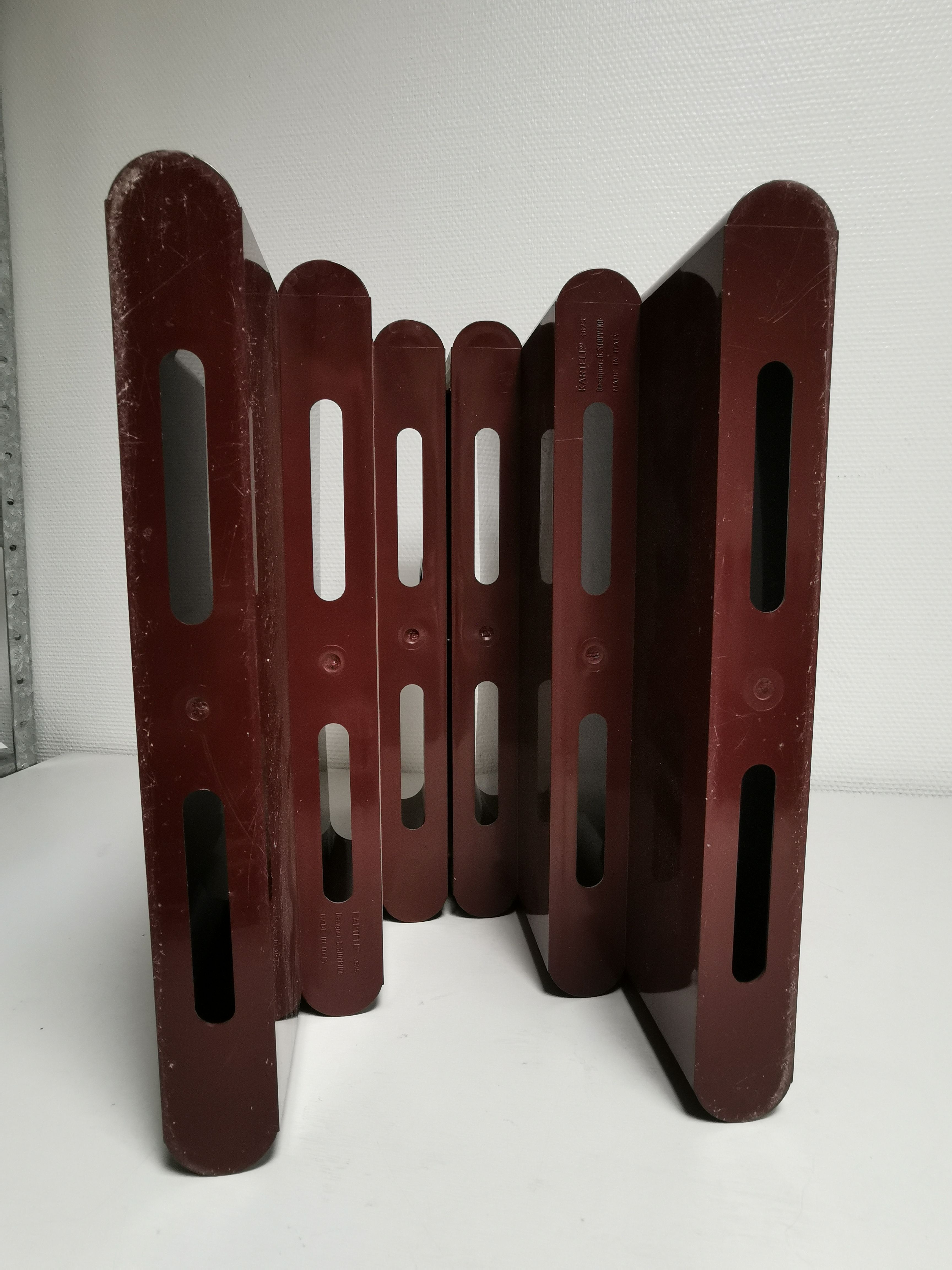 Vintage magazine holder 60's Kartell G.Stoppino, Italy