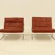 2 Easy Chairs Model BO 561 by Preben Fabricius & Jorgen Kastholm for BO-EX 1960s