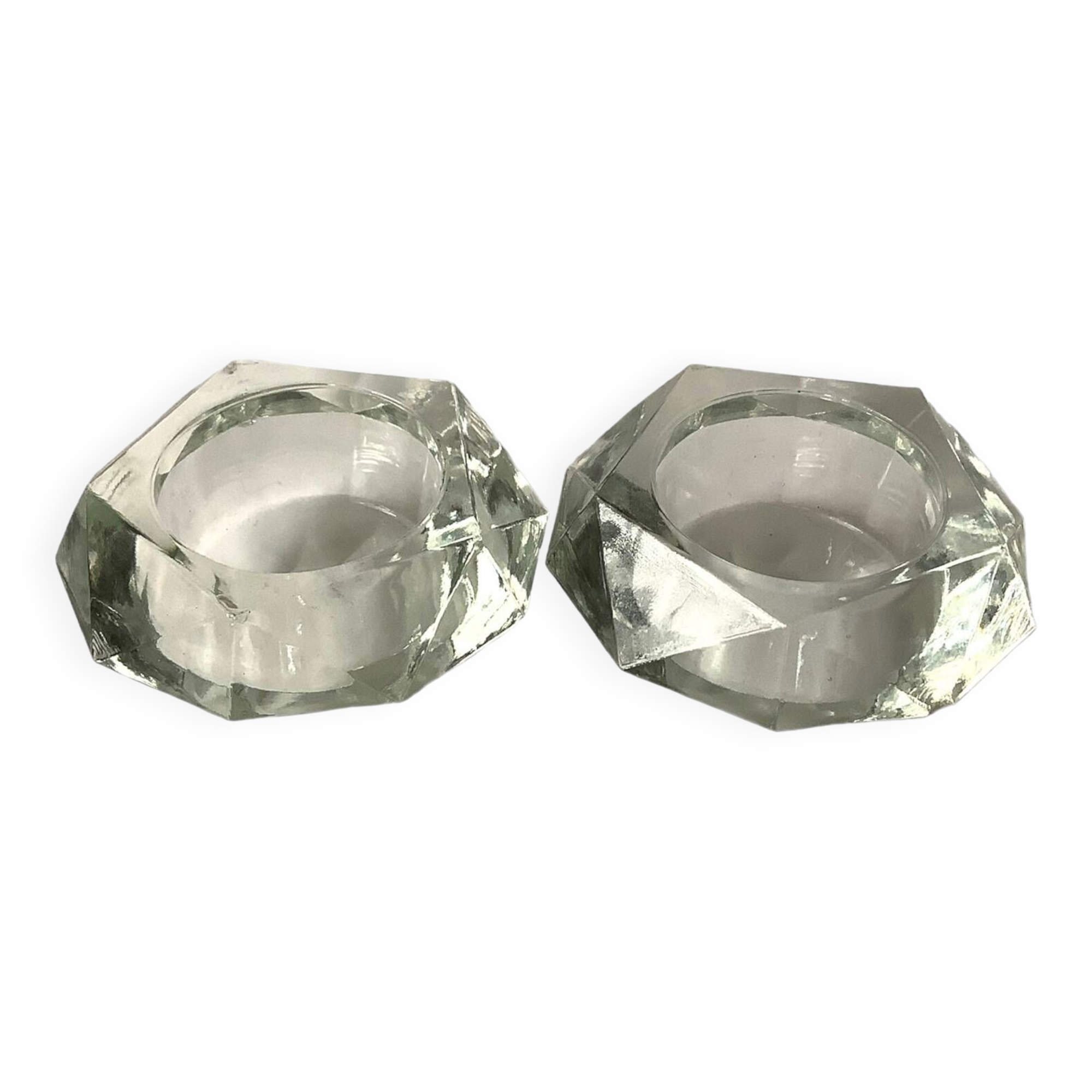 Crystal salt and pepper shakers