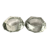 Crystal salt and pepper shakers