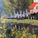 The Eure in Criqueboeuf, oil on canvas signed Quesney, 2000