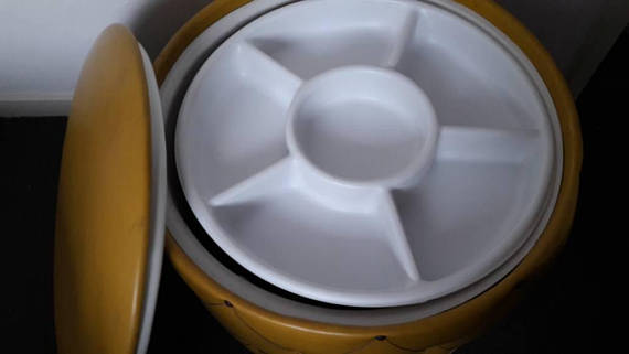 Stool Ottoman Oker vintage