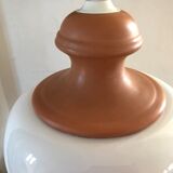Lampe  en céramique bicolore vintage