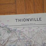 Vintage map of Thionville