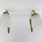 Antique art deco wall lights