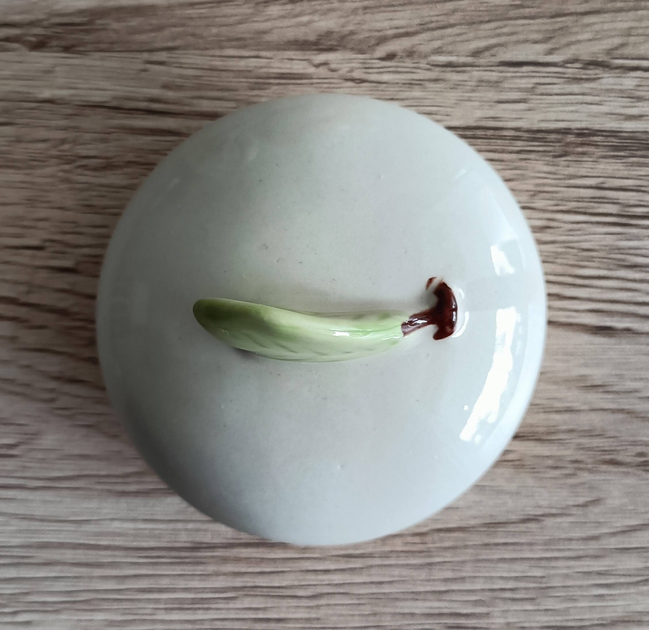 Slush teapot with embossed fruit decoration