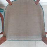 pair of green bridge armchairs