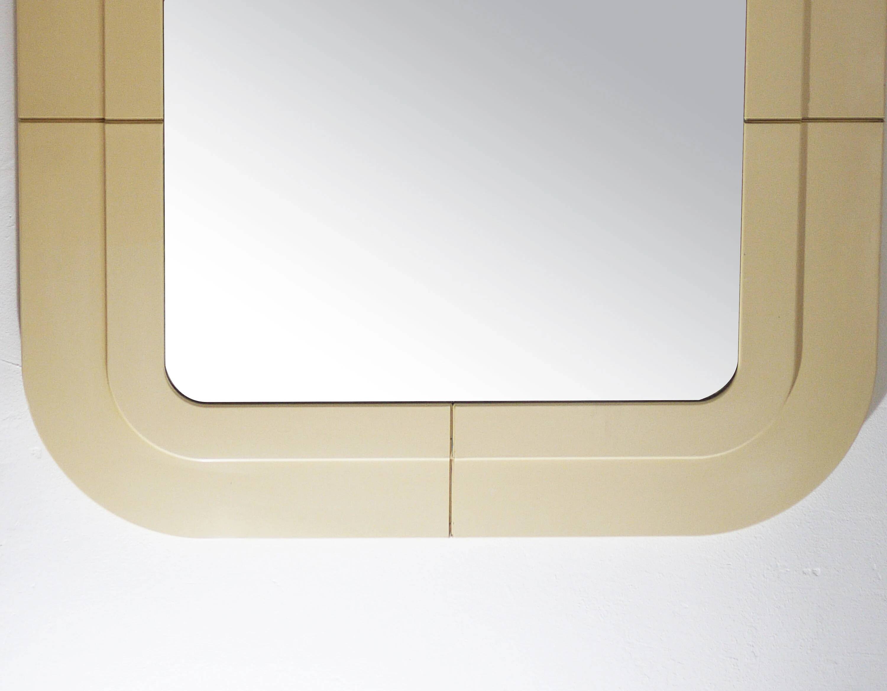 Vintage Italian wall mirror by Anna Castelli Ferrieri for Kartell.