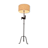 Wrought iron rooster lamp by Jean Touret for atelier marolles, france 1950s