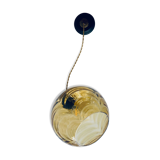 Amber glass ball suspension