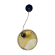 Suspension boule en verre ambré