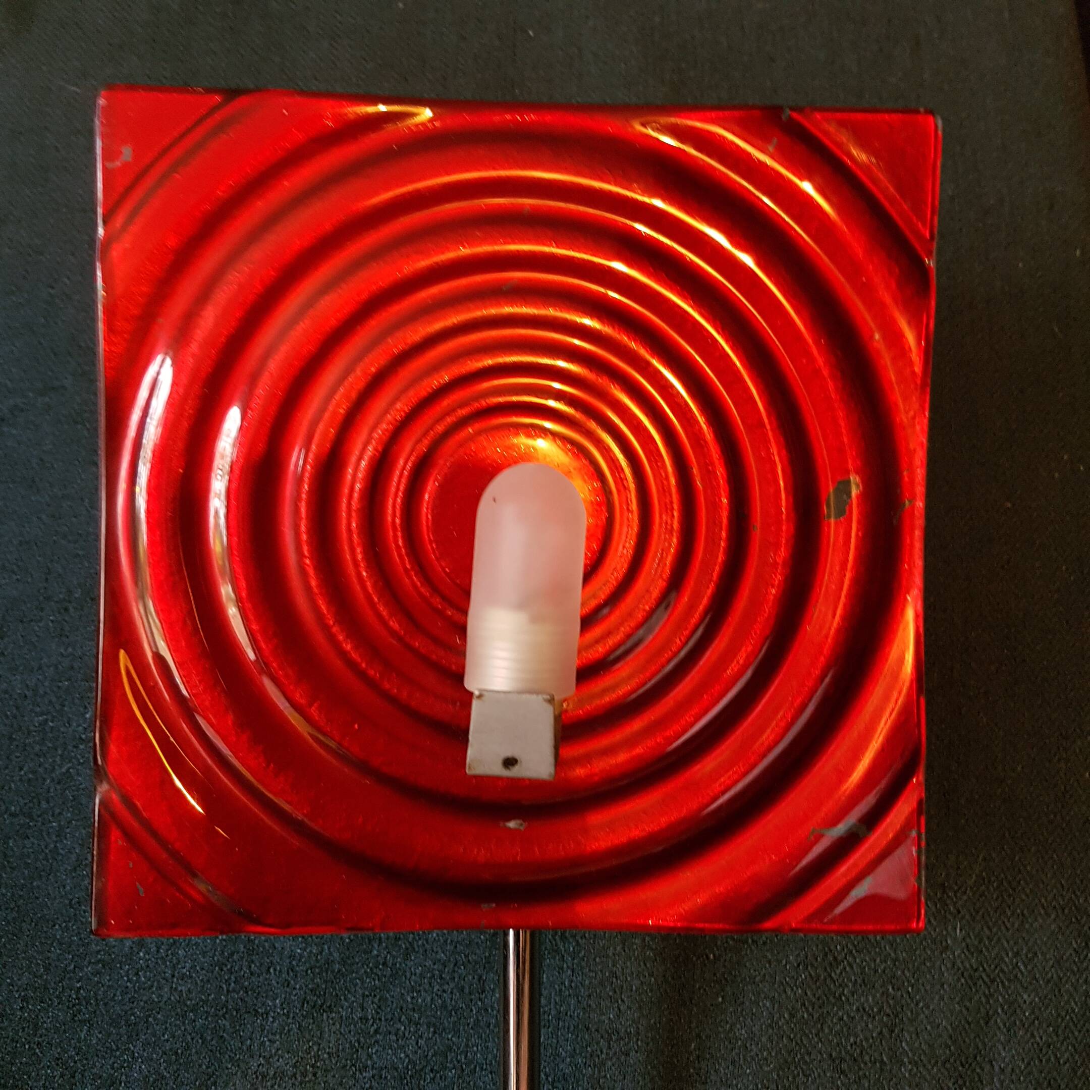 Late 70's psychedelic style reflective lamp